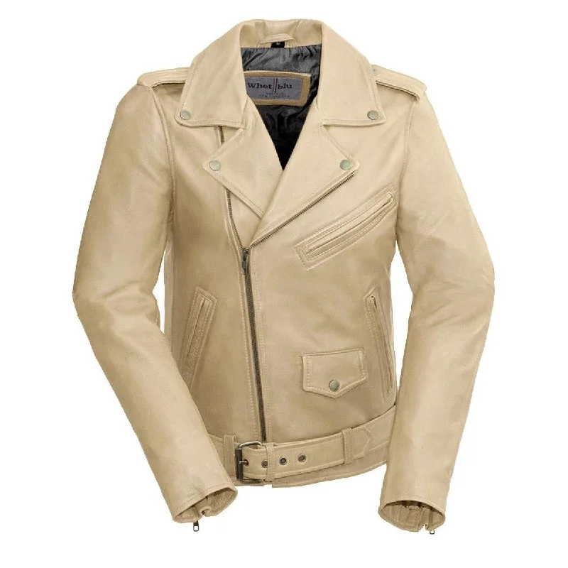 First Manufacturing Rebel - Women's Lambskin Leather Jacket, Oil Sand