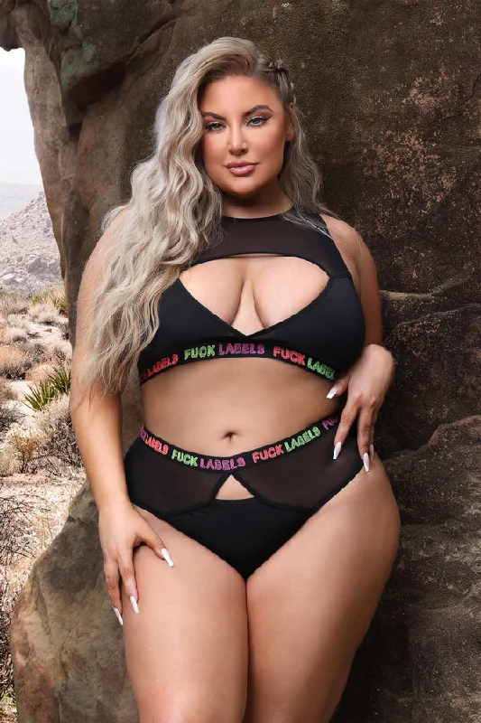 FK Labels! Plus Size Bralette Set