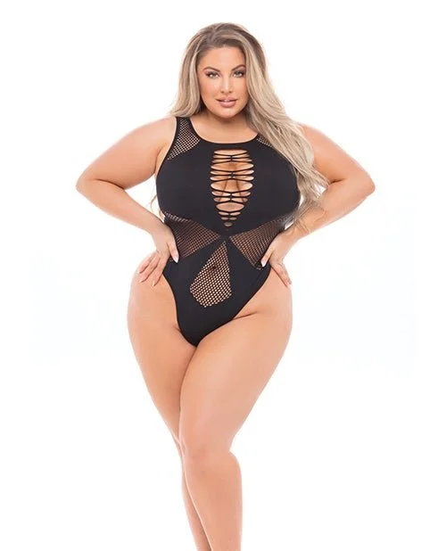 Flaunting It- Plus Size Bodysuit- AVAILABLE IN RED OR BLACK