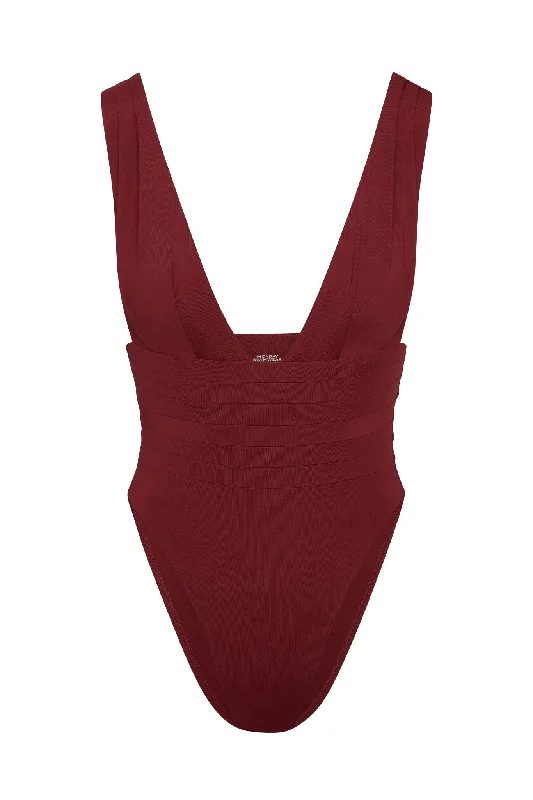 Florence One Piece - Burgundy