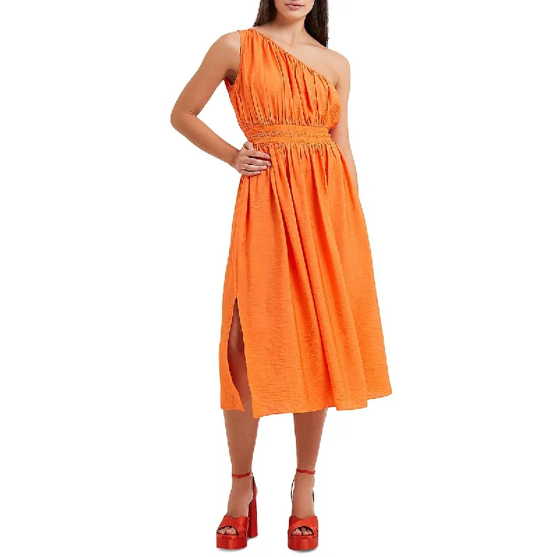 French Connection Womens Party Midi Fit & Flare Dress