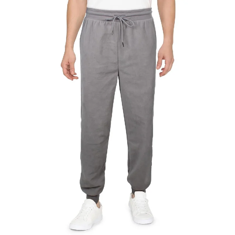 Galaxy by Harvic Mens Ribbed Trim Casual Jogger Pants