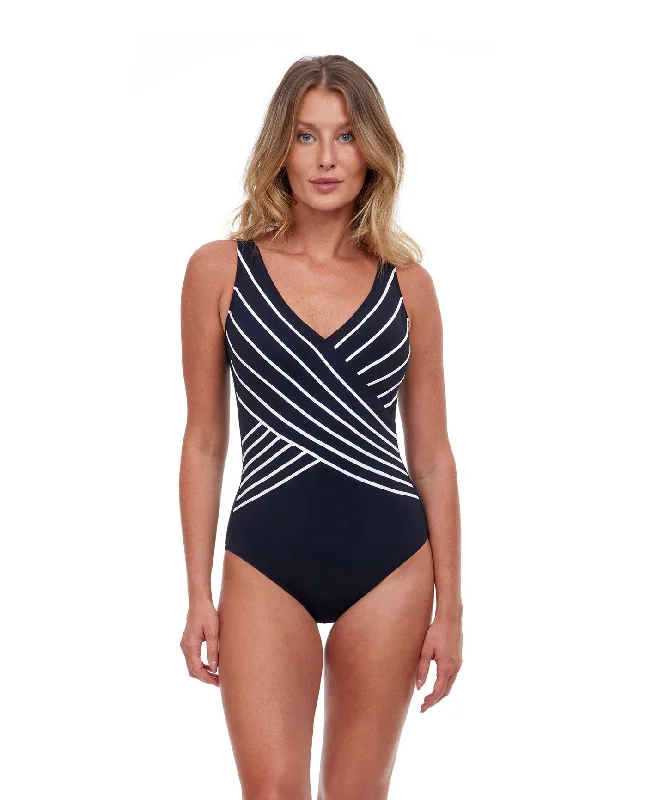 Gottex Embrace V-Neck Surplice One Piece Swimsuit