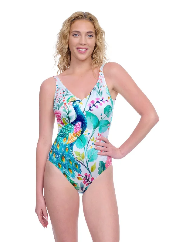 Gottex Exclusive V-Neck One Piece Swimsuit