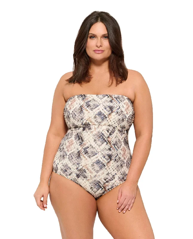 Gottex Mantaro Plus Size Bandeau One Piece Swimsuit