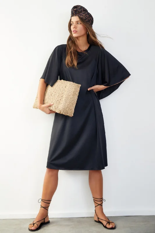 GOTTEX MODEST HIGH NECK LOOSE FITTING DRESS