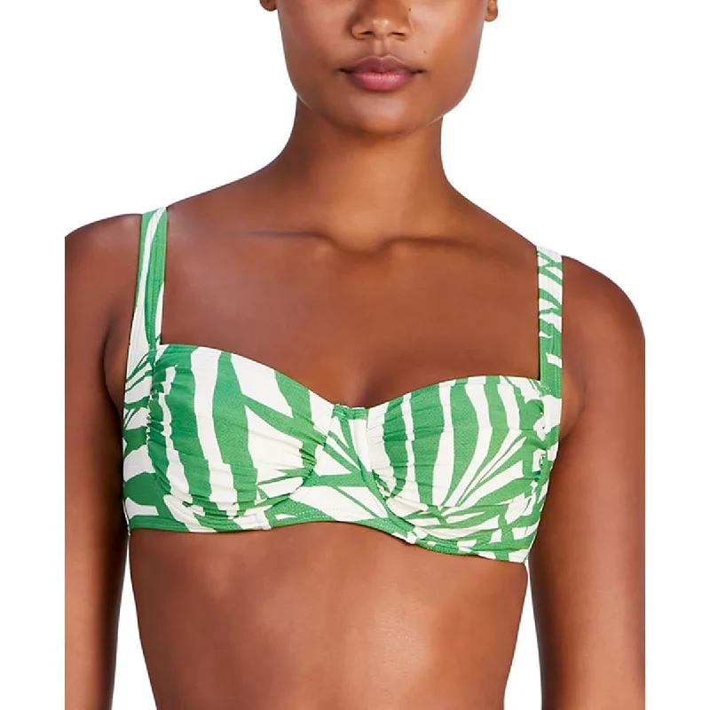 Kate Spade New York Womens Underwire Printed Bikini Swim top