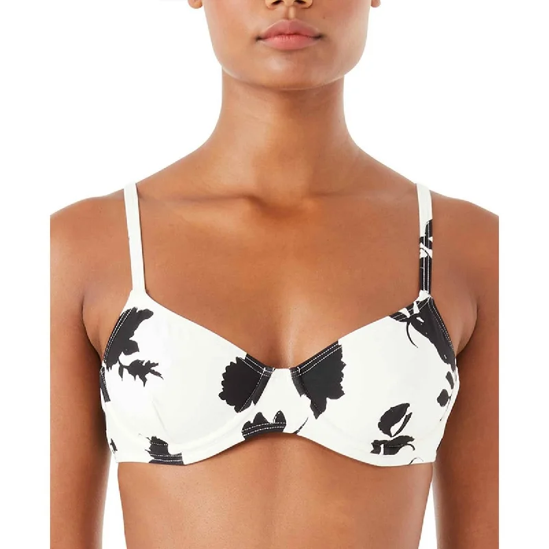 Kate Spade New York Womens Underwire Printed Bikini Swim top