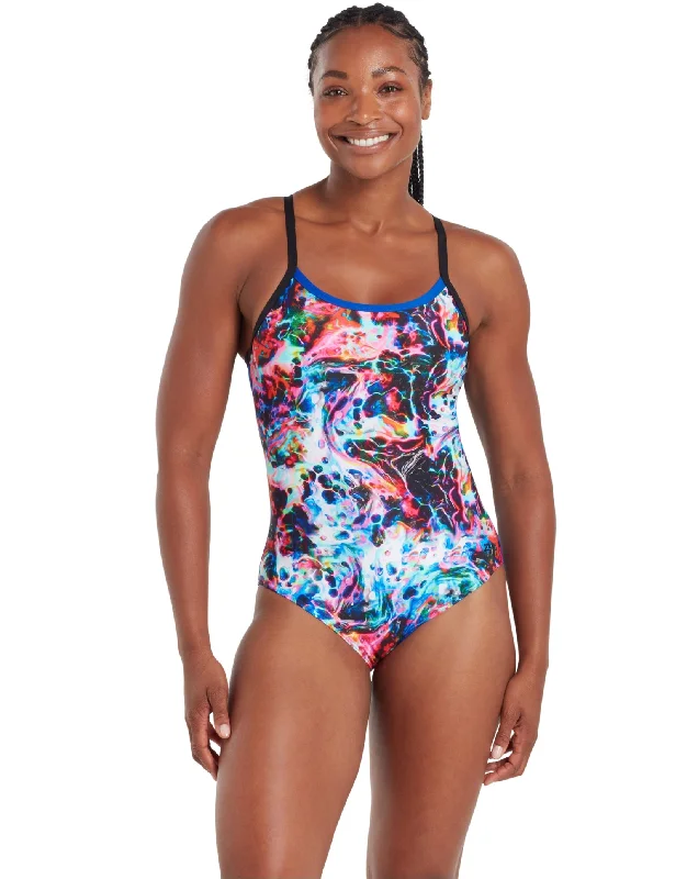 Liquid Lava Strikeback Swimsuit - Blue/Multi