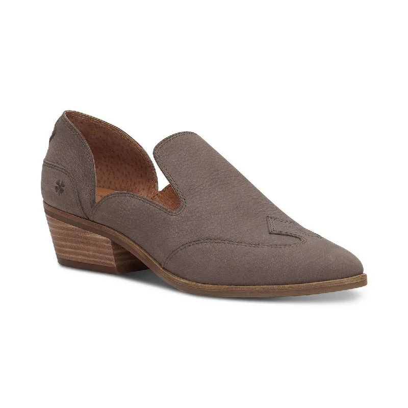 Lucky Brand Womens Merlyin Leather Slip-on Loafers