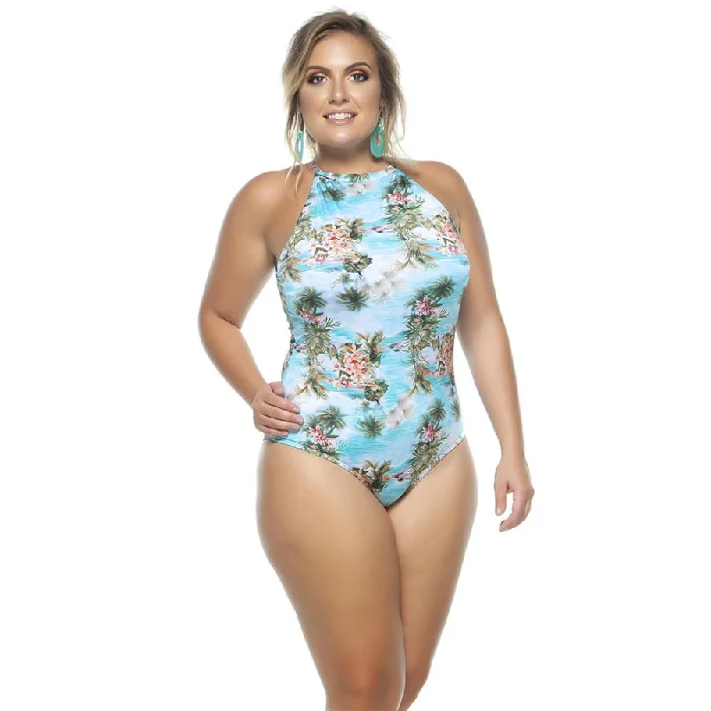 MARAGOGI SWIMSUIT WITH CHOKER AND PADDED CUPS