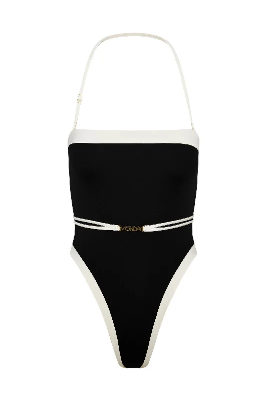 Miami One Piece - Black/Ivory