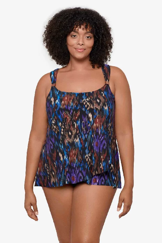 Plus Size Tapiz Dazzle Tankini Top