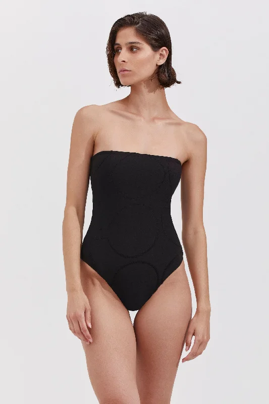 BANDEAU ONE PIECE IN BLACK