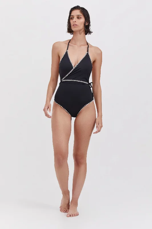 WRAP ONE PIECE IN BLACK