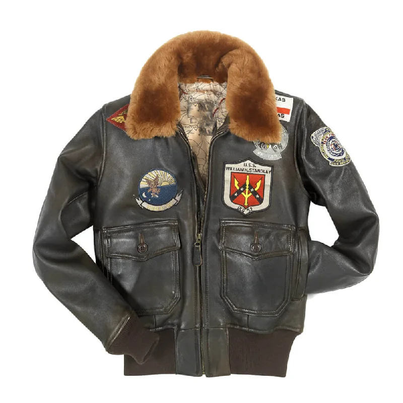 New Lambskin Women's Top G1 Flight Bomber Leather Jacket