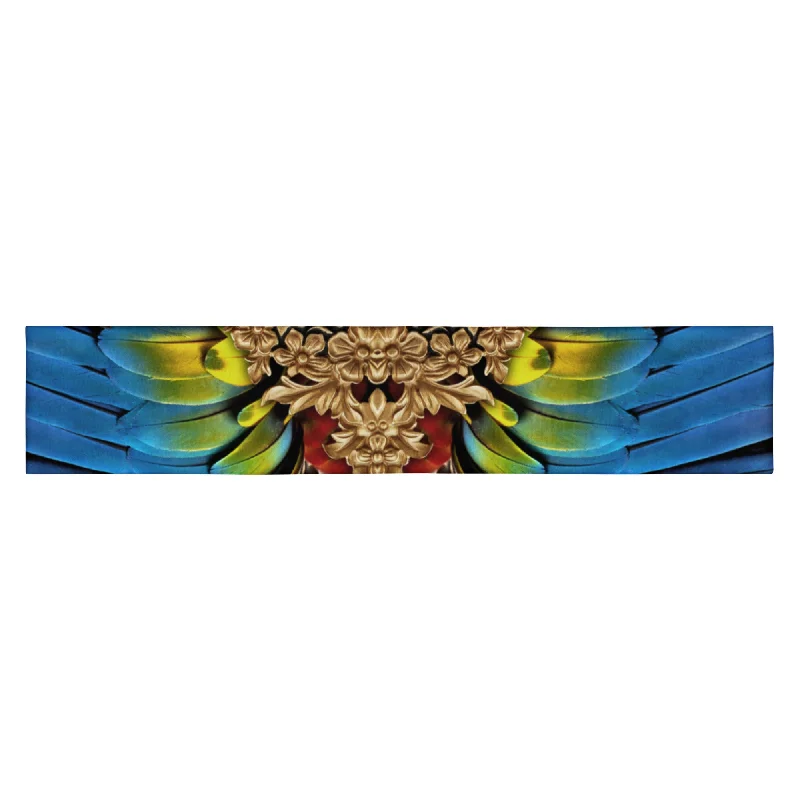 Nina Sharae Swimwear | Red, Blu, Gold, Tribal Feather Print Head Band