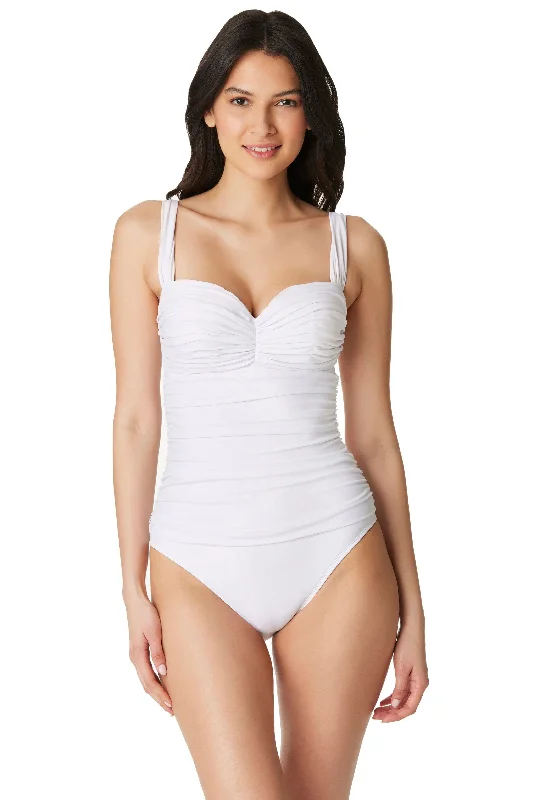 Kore One Piece Shirred Bandeau Swimsuit