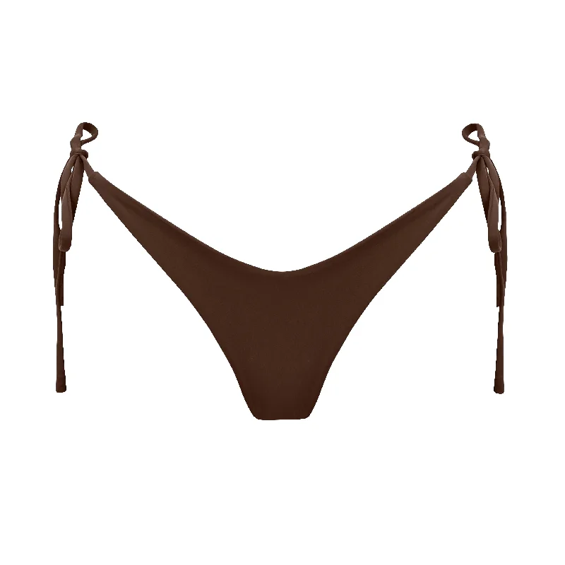 High-Waisted One-Piece -Sexy Swim Bottoms for Women -PELAGIA BOTTOM - CAFE