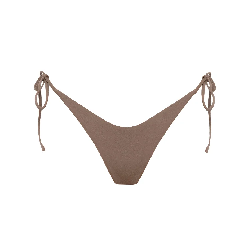 One-Piece Swimsuit for Maternity -High Cut Swim Bottoms -PELAGIA BOTTOM - MOCHA