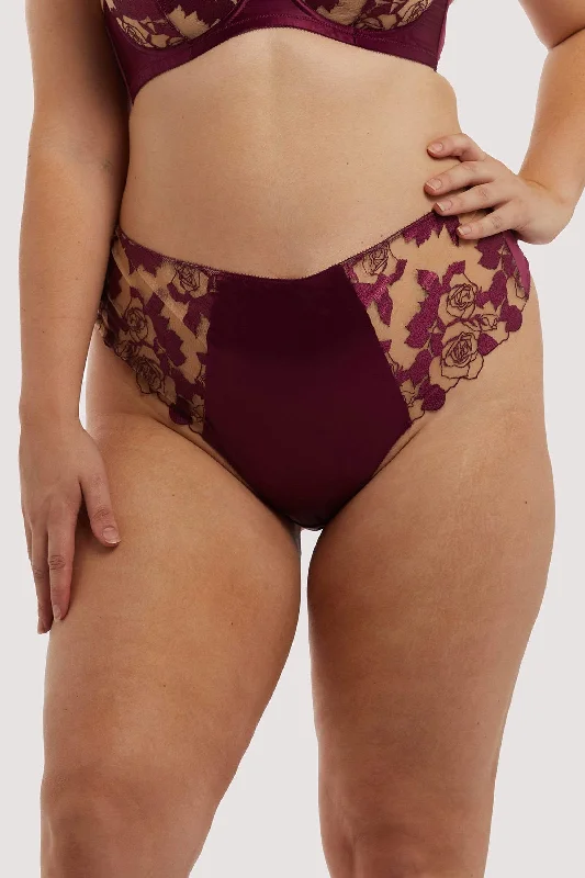 Rosabelle Dark Cherry Curve Thong