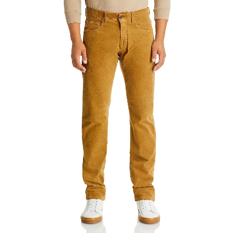 Private Label Mens Ribbed Corduroy Straight Leg Pants