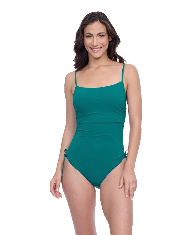 Profile By Gottex Exclusive C-Cup Square Neck One Piece Swimsuit