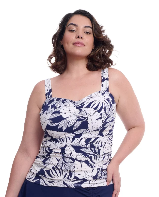 Profile By Gottex Malaya Plus Size Sweetheart Underwire Tankini Top