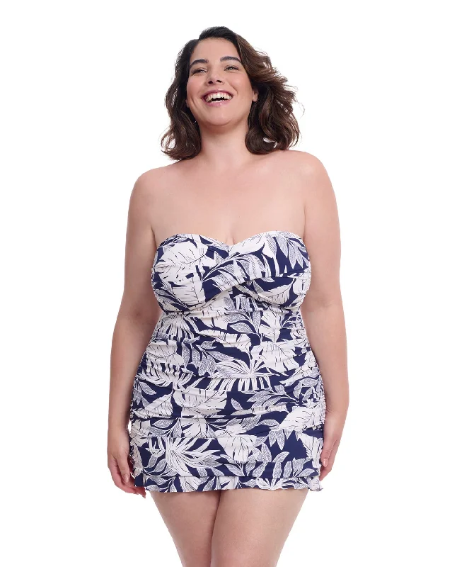 Profile By Gottex Malaya Plus Size Underwire Bandeau Swimdress