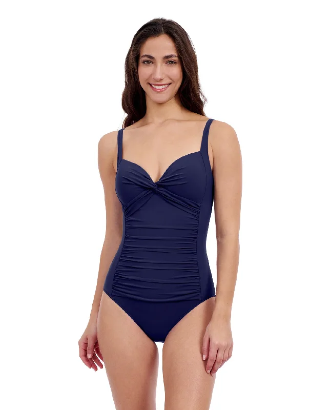 Profile By Gottex Tutti Frutti Sweetheart Twist Front One Piece Swimsuit