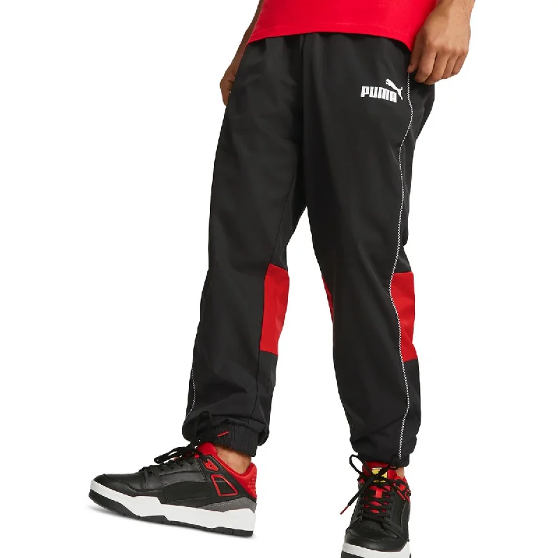 Puma Mens Colorblock Polyester Sweatpants