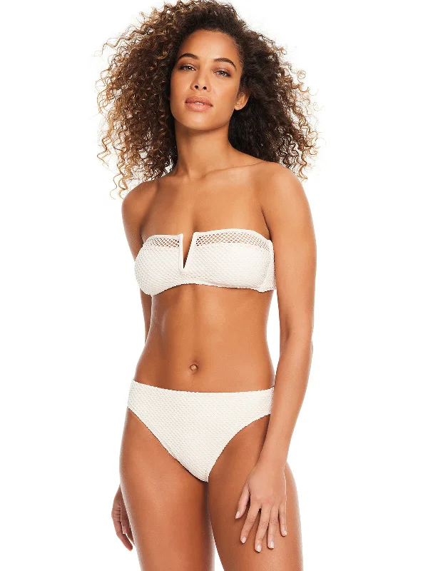 Sea Crochet Hipster Bikini Bottom White Sand