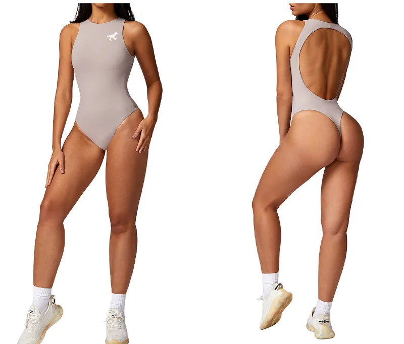 Run Free - BodySuit - NUDE x WHITE