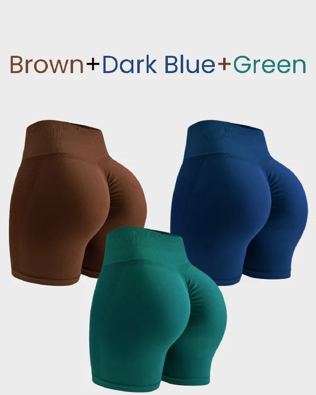 brown+dark blue+green