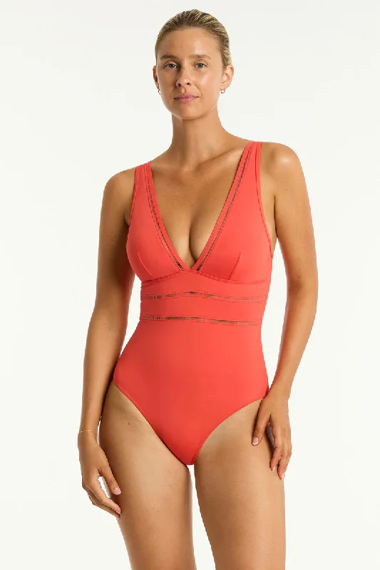 Essentials Edit Spliced One Piece