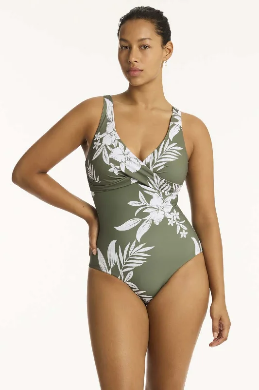 Aloha Cross Front One Piece