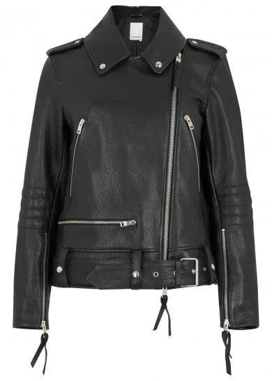 Super Bisha Women Biker Black Leather Jackets