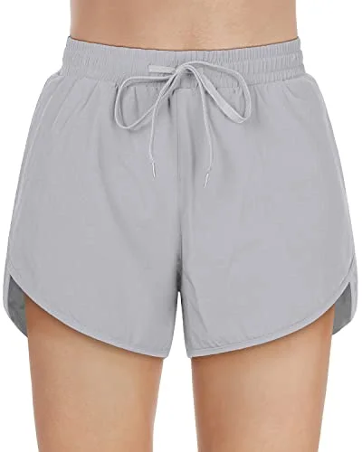 Swim Shorts for Women with Pockets High Waisted UPF 50+ Board Shorts