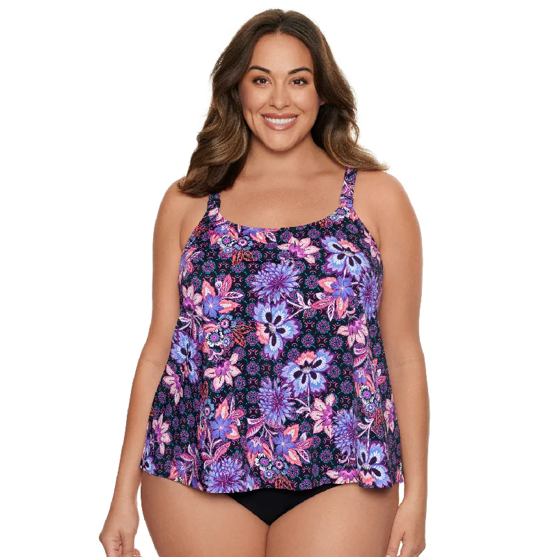 Women's Plus Size Tankini Swimsuit Top - Daydreams