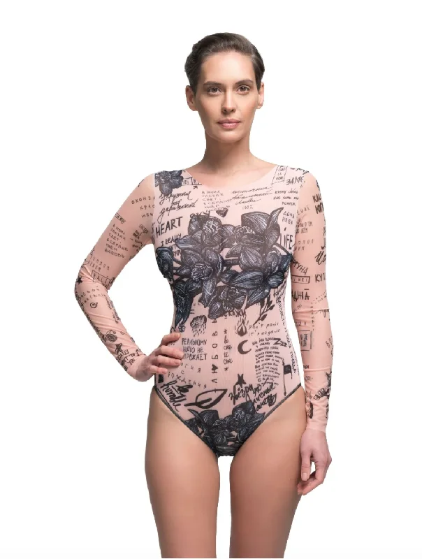 TATTOO SWIMSUIT WITH SLEEVES