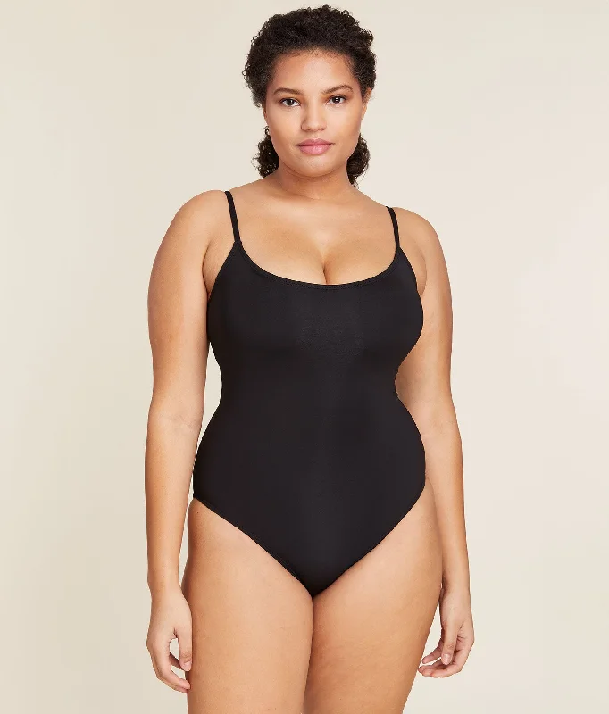 The Amalfi One Piece - Flat - Black - Classic - Full Coverage