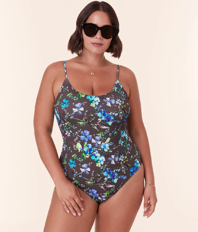 The Amalfi One Piece - Eco Nylon - Wildflowers - Long Torso