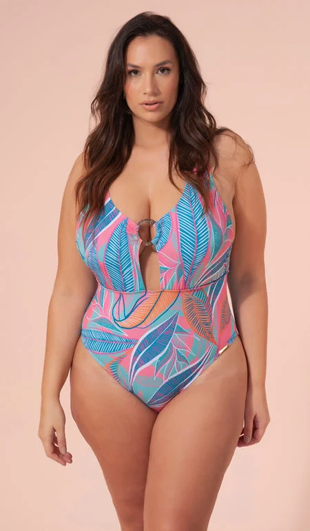 TROPICAL OASIS RING SWIMSUIT