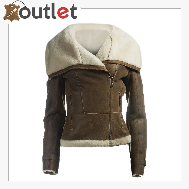 Women Oversized Fur Collar Jacket