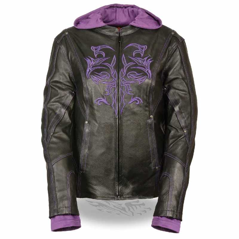 Women’s 3/4 Jacket w/ Reflective Tribal Detail