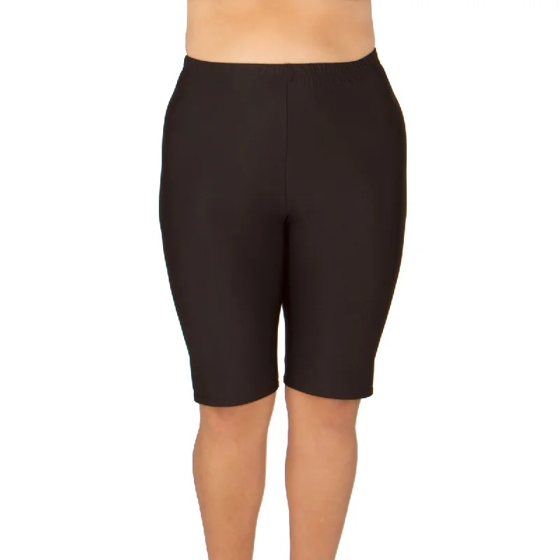 MADE IN USA-Women's Plus Size Long Swim Shorts - Available in 2 COLORS