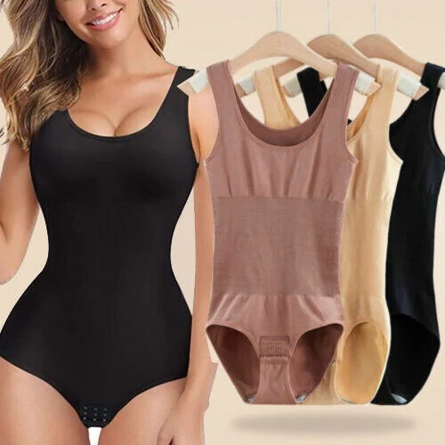 Womens Seamless Full Body Shaper Slimming Firm Control Tummy Bodysuit Shapewear