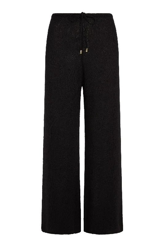 Belize Pant Open Knit - Black