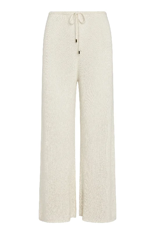 Belize Pant Open Knit - Ivory