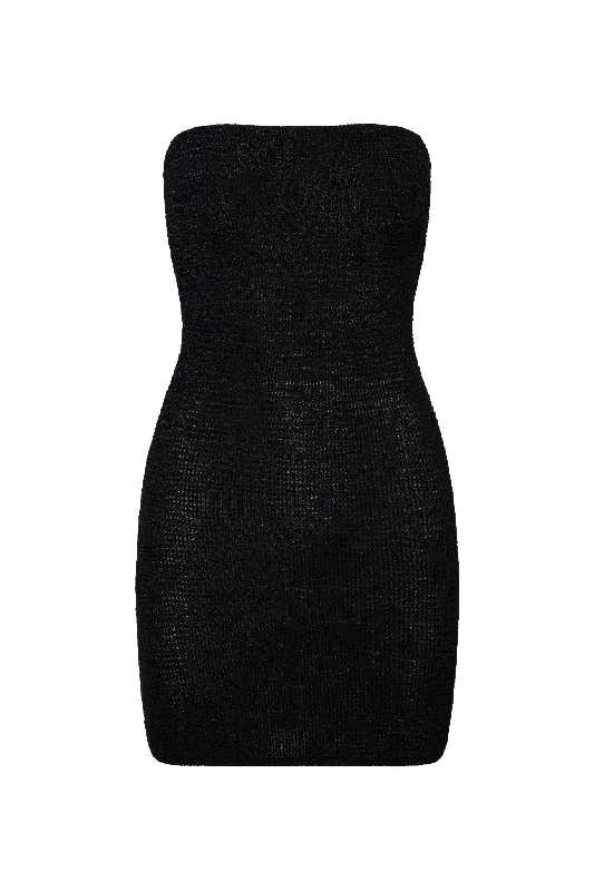 Bimini Dress - Black Crinkle